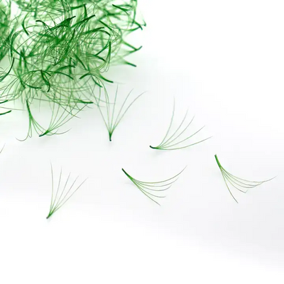 GREEN Promade/Wispy Fans 3D - 9D | .07 | 500 fans | for WHOLESALE Pre-order