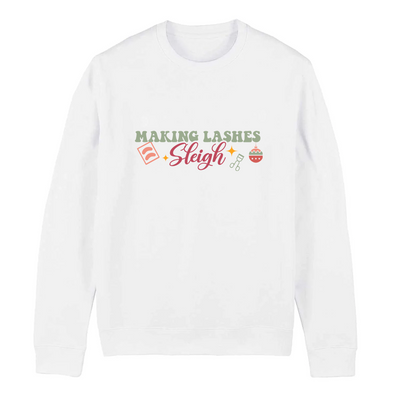 Lash Artist Sweatshirt, Making Lashes Sleigh, Gift for Lash tech
