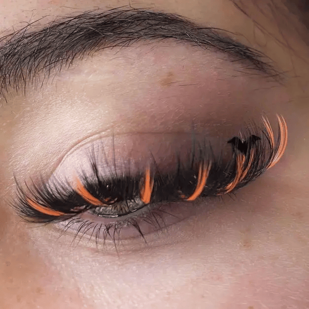 ORANGE Promade/Wispy Fans 3D - 9D | .07 | 500 fans | for WHOLESALE Pre-order