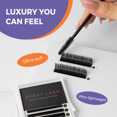 Classic & Volume Cashmere Lash Extensions 8-16mm Mixed Tray
